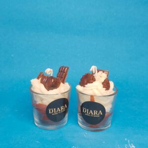 Chocolate ice-cream cup candle (Combo)